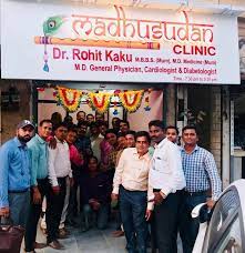 Madhusudan Clinic inauguration — Dr. Rohit Kaku with the community